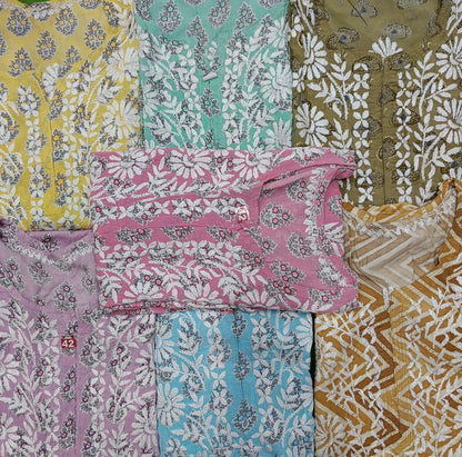 Stylish Printed Purple Modal Kurta with Lucknowi Chikankari Hand Embroidery